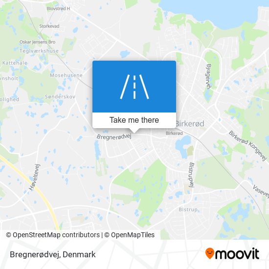 Bregnerødvej map