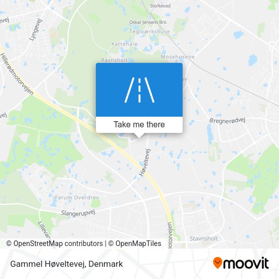 Gammel Høveltevej map