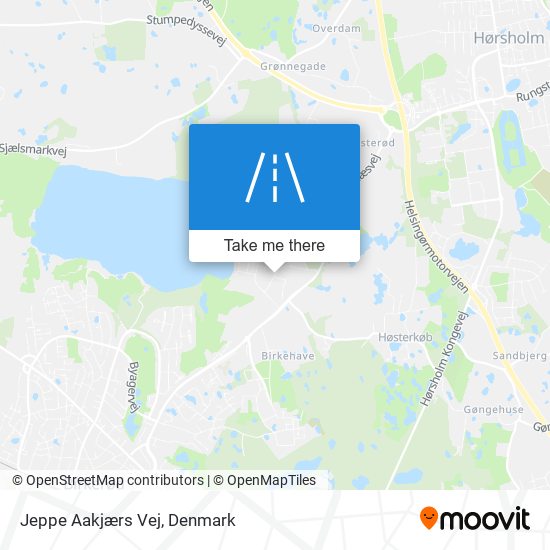 Jeppe Aakjærs Vej map