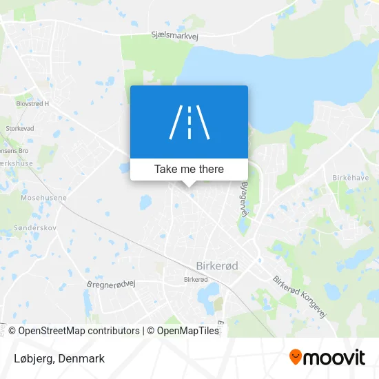 Løbjerg map