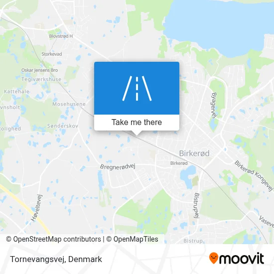 Tornevangsvej map