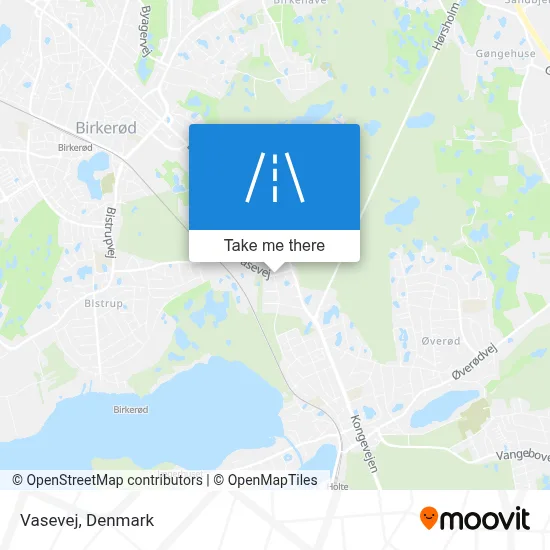 Vasevej map