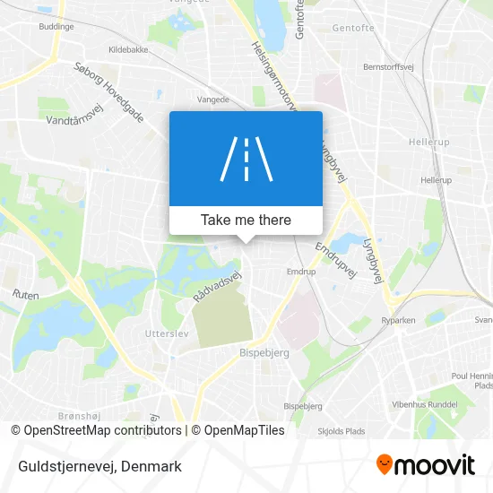 Guldstjernevej map
