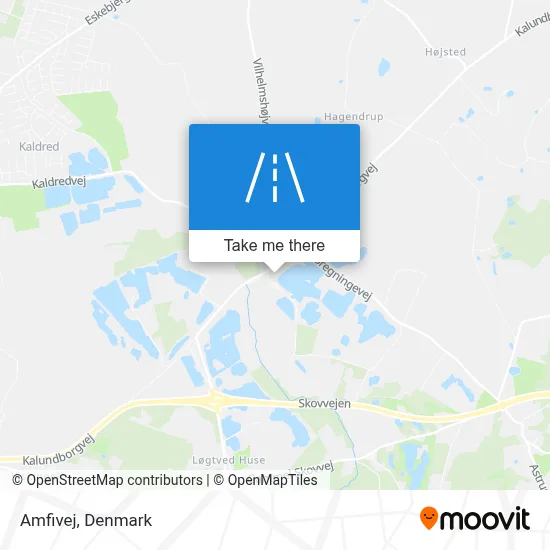 Amfivej map
