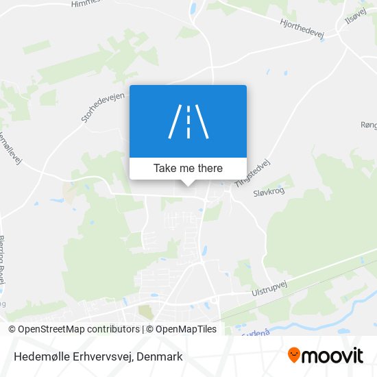 Hedemølle Erhvervsvej map