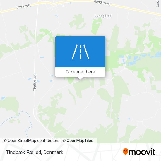 Tindbæk Fælled map