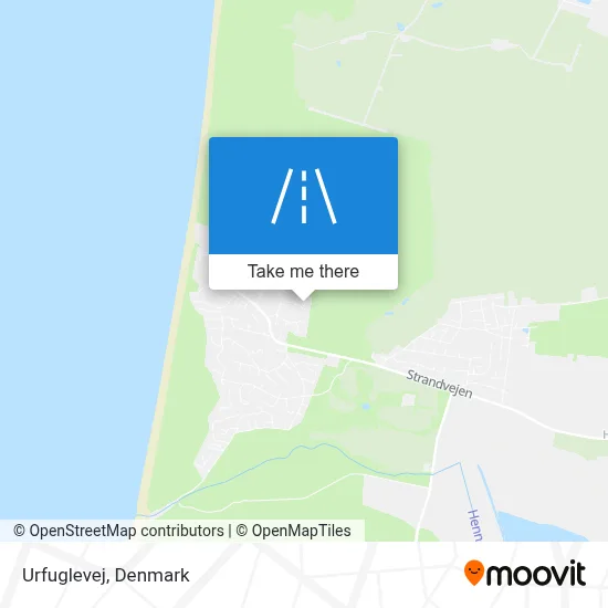 Urfuglevej map