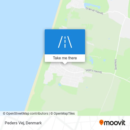 Peders Vej map