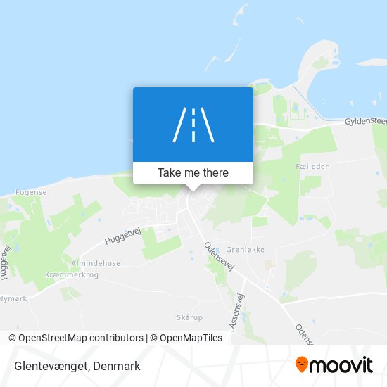 Glentevænget map