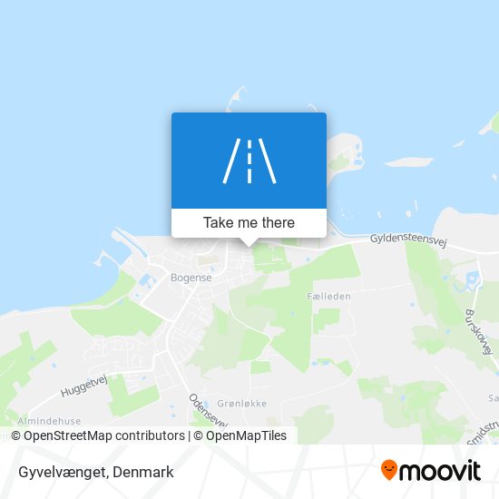 Gyvelvænget map