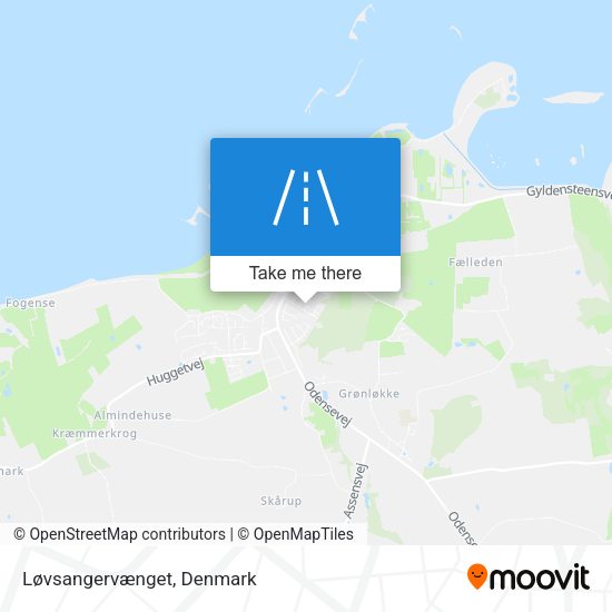 Løvsangervænget map