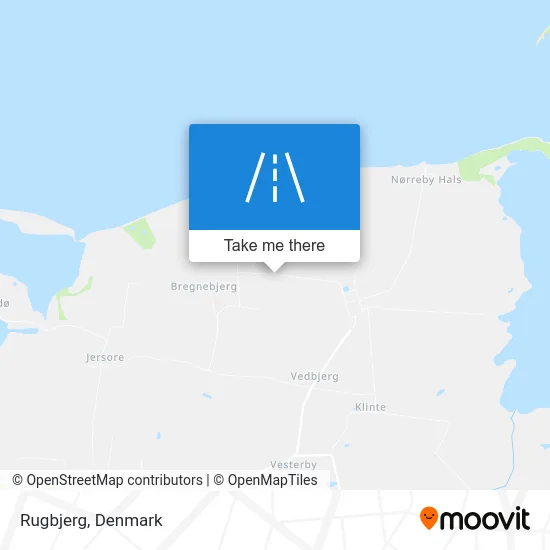 Rugbjerg map