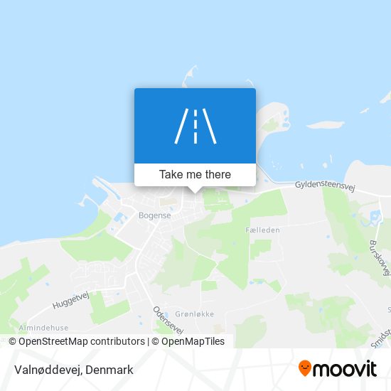 Valnøddevej map