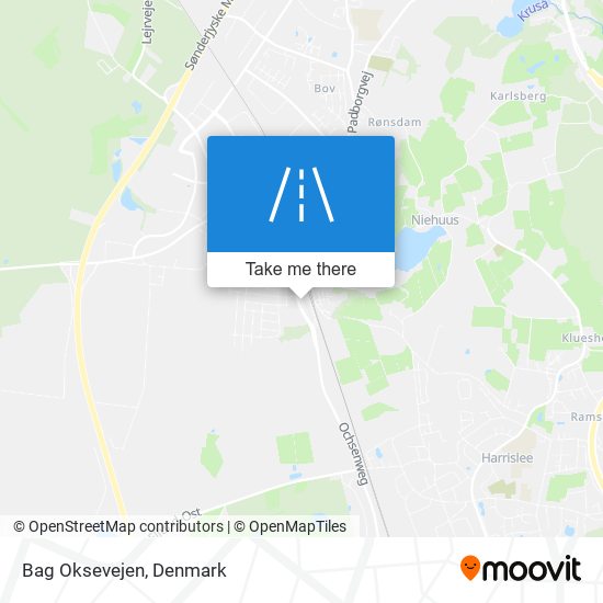 Bag Oksevejen map