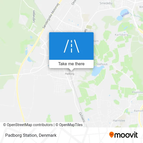 Padborg Station map