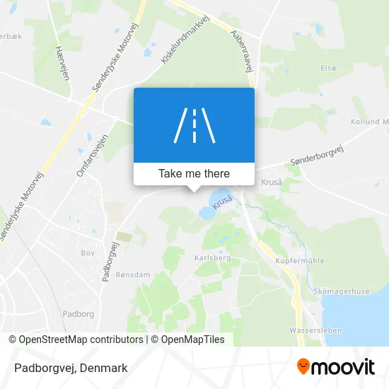 Padborgvej map