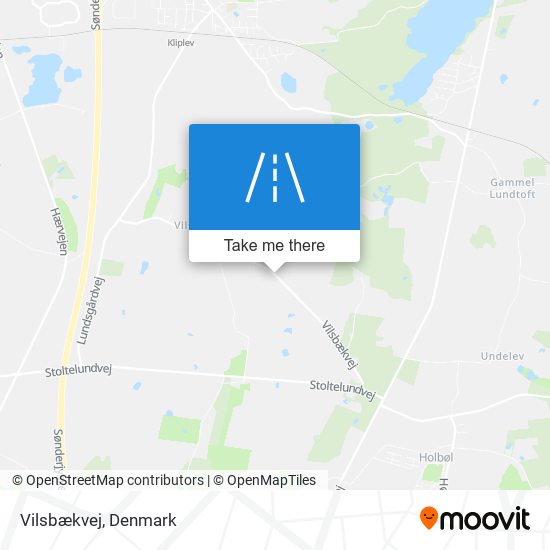 Vilsbækvej map