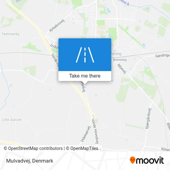 Mulvadvej map