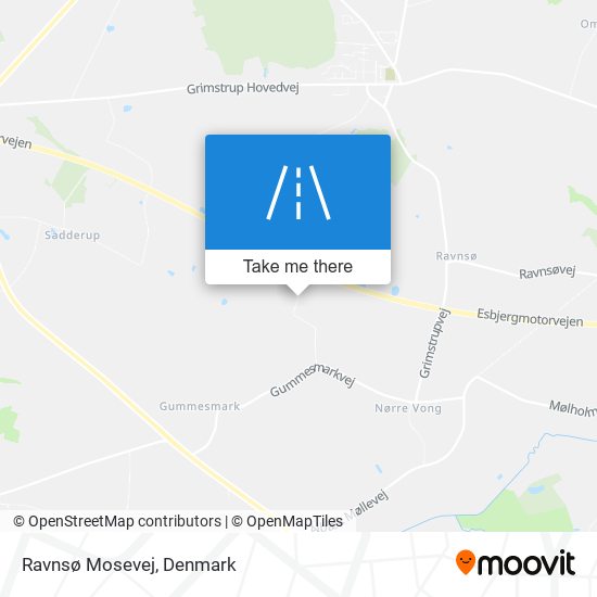 Ravnsø Mosevej map