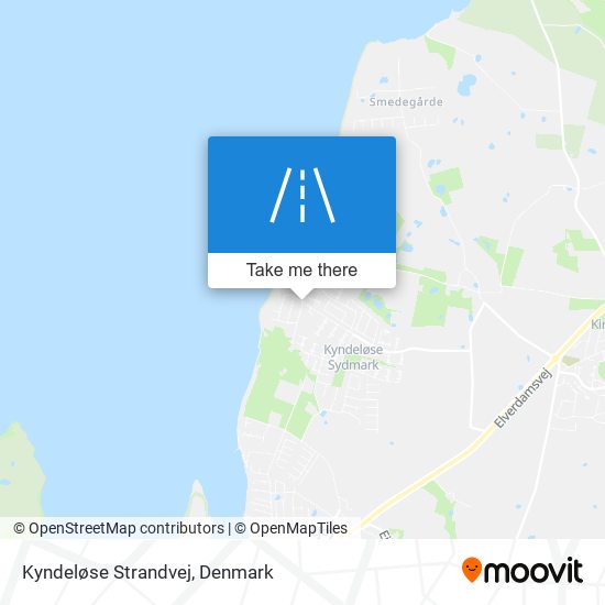 Kyndeløse Strandvej map