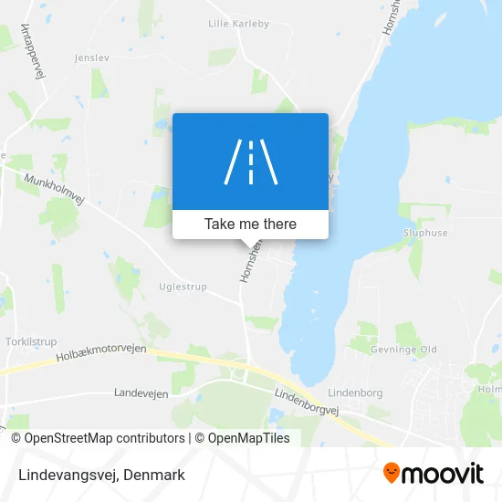 Lindevangsvej map