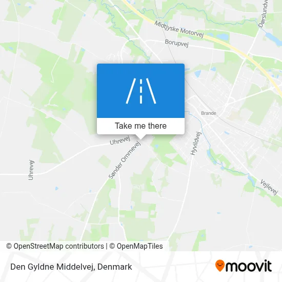 Den Gyldne Middelvej map