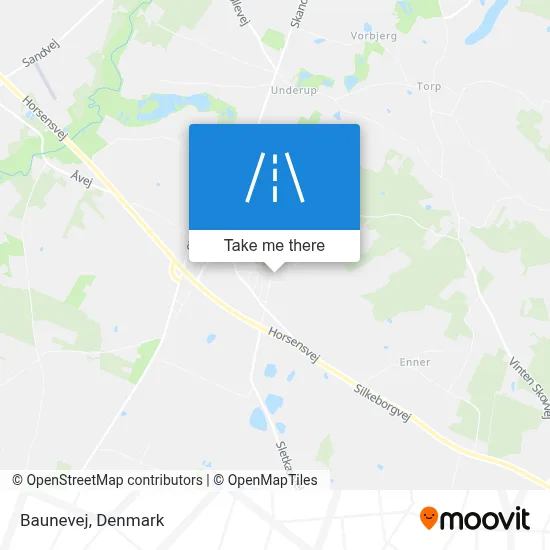 Baunevej map