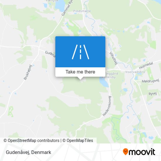 Gudenåvej map