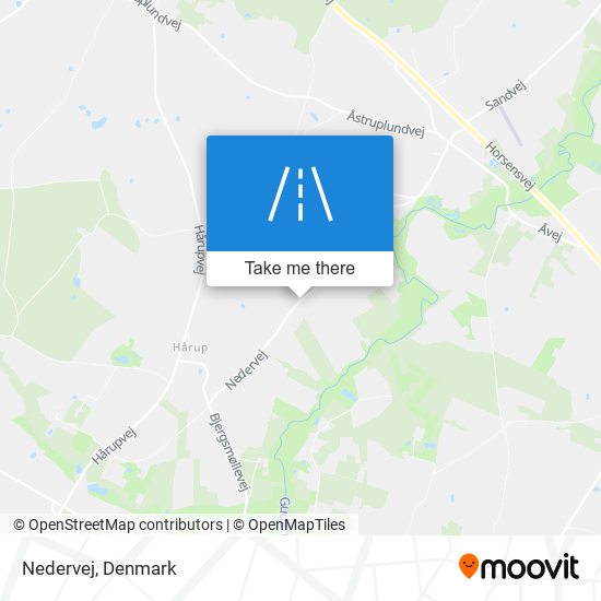 Nedervej map