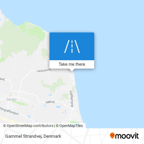 Gammel Strandvej map