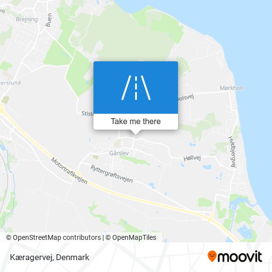 Kæragervej map