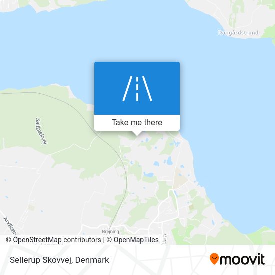 Sellerup Skovvej map