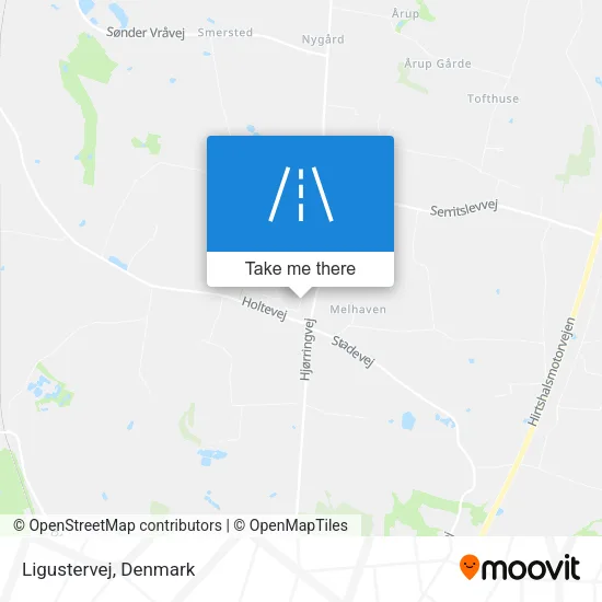 Ligustervej map