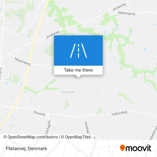 Platanvej map
