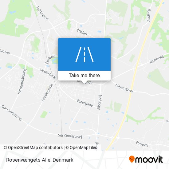 Rosenvængets Alle map