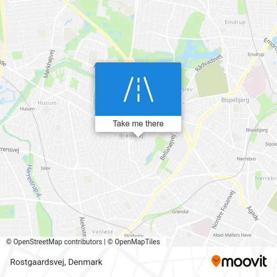 Rostgaardsvej map