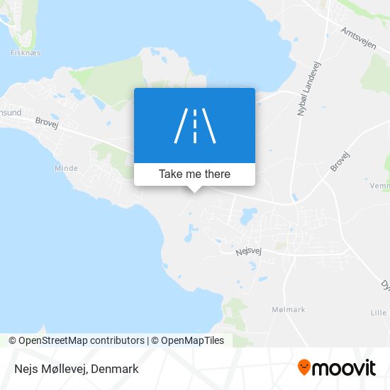 Nejs Møllevej map