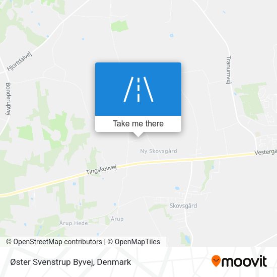 Øster Svenstrup Byvej map