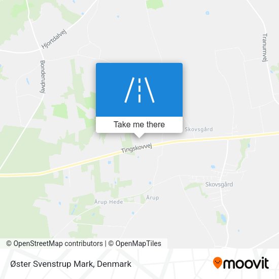 Øster Svenstrup Mark map