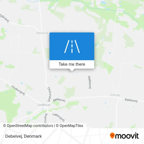 Debelvej map