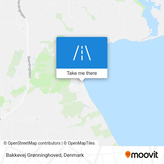 Bakkevej Grønninghoved map