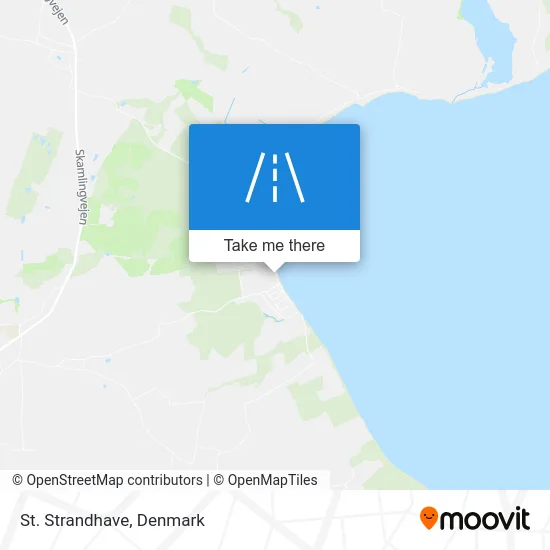 St. Strandhave map