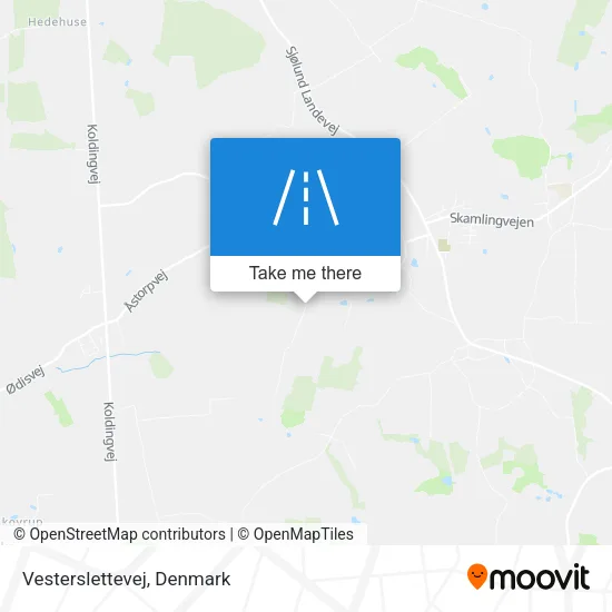 Vesterslettevej map