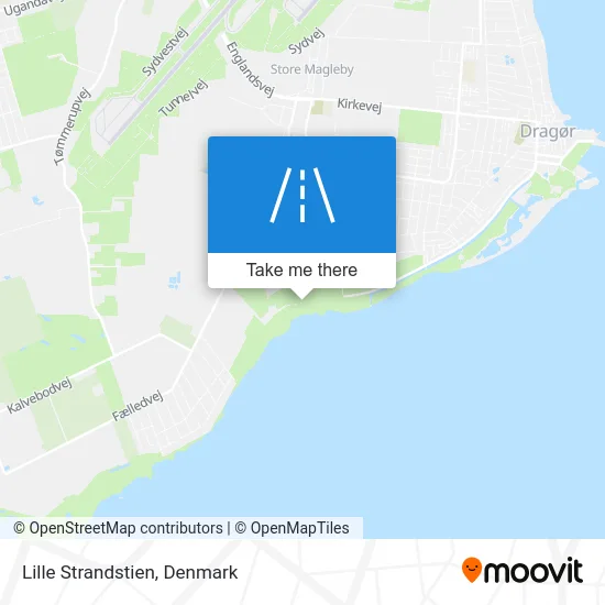 Lille Strandstien map