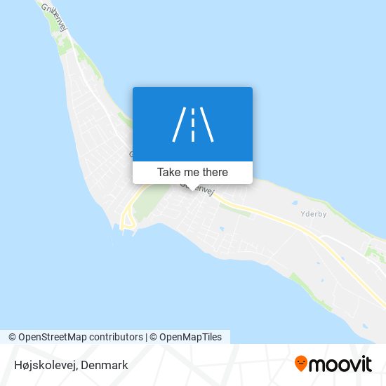 Højskolevej map