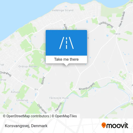 Korsvangsvej map