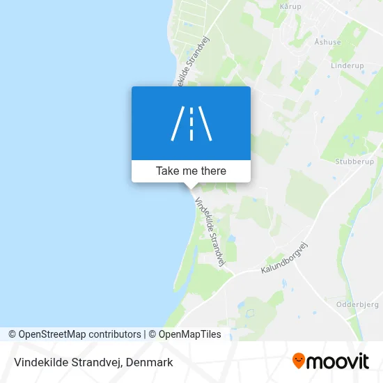 Vindekilde Strandvej map