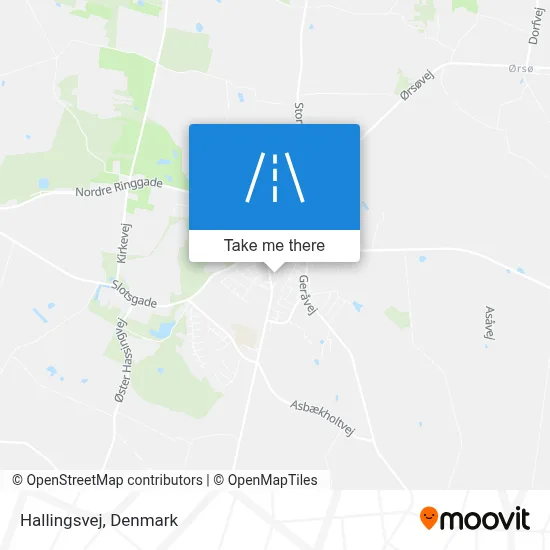 Hallingsvej map