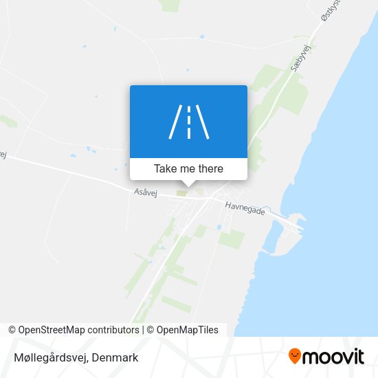 Møllegårdsvej map