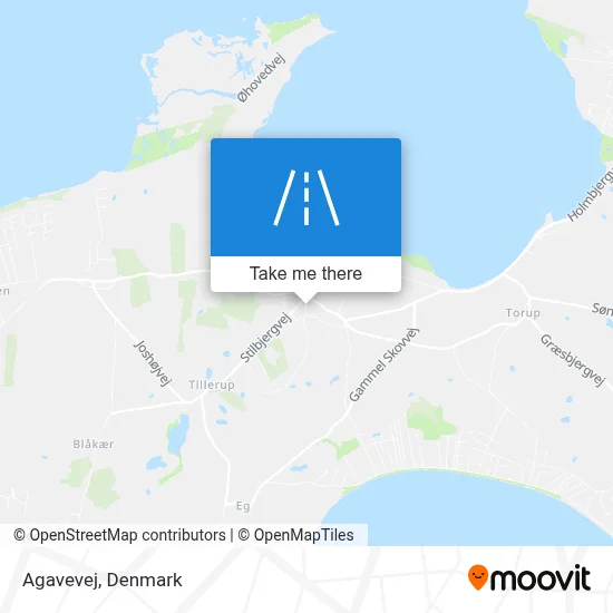 Agavevej map